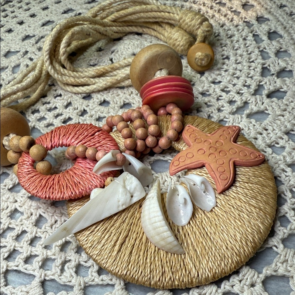 Boho Starfish Statement Necklace - image 2